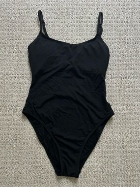 Andie Laguna Cheeky Black One-Piece Swimsuit - Low Scoop Back